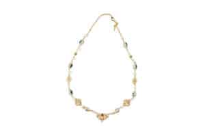 Glacierboy Green Gem Necklace Gold