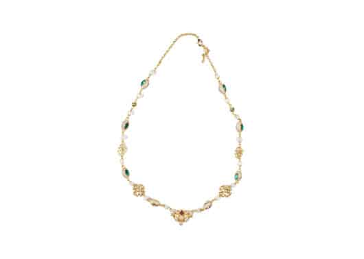 Glacierboy Green Gem Necklace Gold