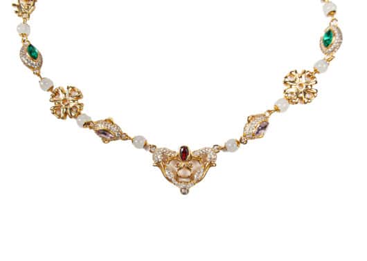 Glacierboy Green Gem Necklace Gold - Image 2