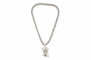 Glacierboy Jesus Pendant Cuban Chain Silver