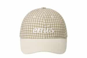 Emis Gingham Check Ball Cap Beige