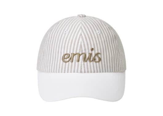 Emis Stripe Ball Cap Beige