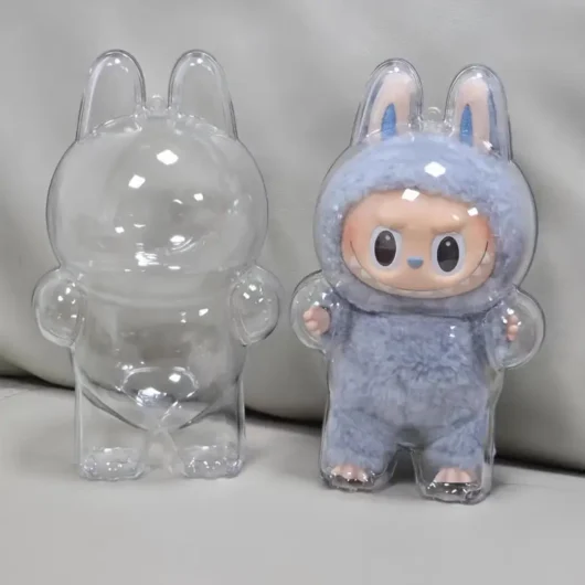 Labubu Transparent Acrylic Dust-Proof Display Case (Set of 2)