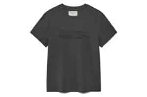 Matin Kim Applique Logo Patch Top Charcoal TS044