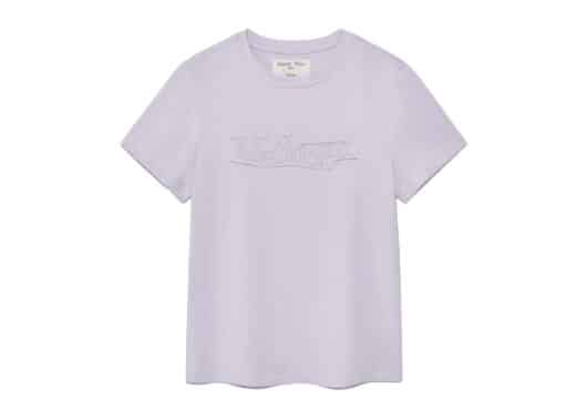 Matin Kim Applique Logo Patch Top Lilac TS044