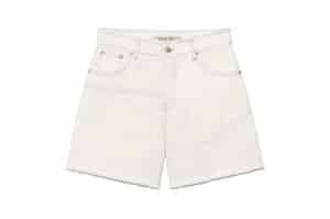 Matin Kim Cut Line Point Denim Shorts White DN013