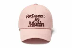 Matin Kim For Lovers Logo Point Ball Cap Light Pink HT023