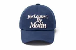 Matin Kim For Lovers Logo Point Ball Cap Navy HT023