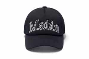 Matin Kim Matin Mesh Trucker Ball Cap Black HT009