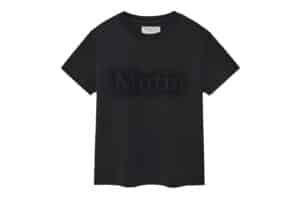 Matin Kim Matin Shadow Typo Top Charcoal TS030