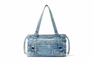 Matin Kim Matin Washed Denim Square Bag Light Blue BG040