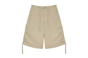 Matin Kim Nylon Strings Half Pants Beige PT010