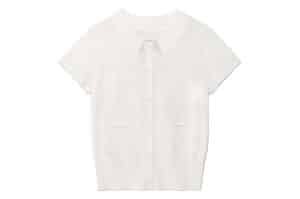 Matin Kim Pocket Point Half Cardigan Ivory CD010