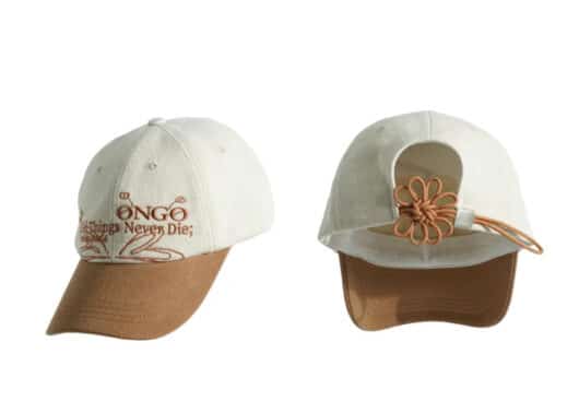 ONGO Flower Knot Cap Camel