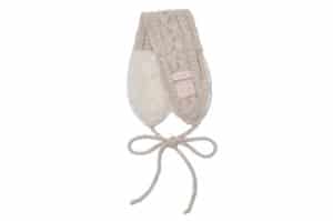 Rockfish Weatherwear Cable Fur Knit Earmuff Beige