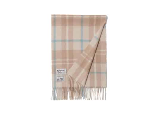 Rockfish Weatherwear Classic Wool Check Muffler Beige