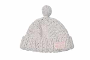 Rockfish Weatherwear Hand Knit Bubble Beanie Light Grey