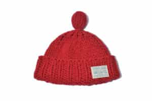Rockfish Weatherwear Hand Knit Bubble Beanie Red