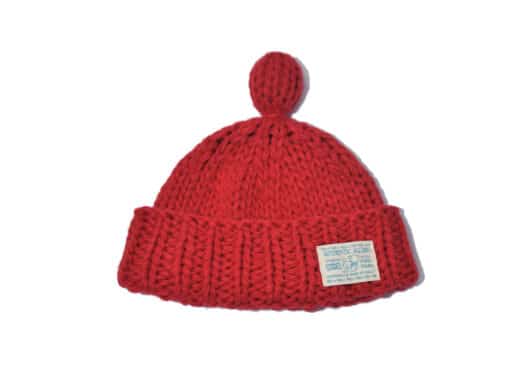 Rockfish Weatherwear Hand Knit Bubble Beanie Red
