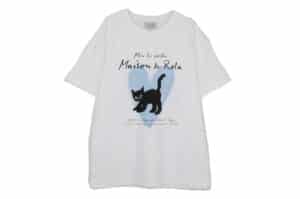Rolarola Heart Cat Friends Loose Fit Tee White