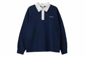Rolarola Lace Pointed Collar Tee Navy