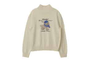 Rolarola Puppy Jacquard High Neck Knit Ivory