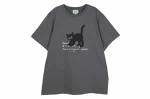 Rolarola Rola Cat Friends Loose Fit Tee Charcoal