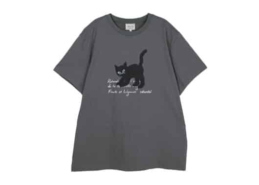 Rolarola Rola Cat Friends Loose Fit Tee Charcoal