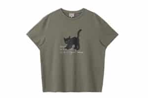 Rolarola Rola Cat Friends Loose Fit Tee Khaki