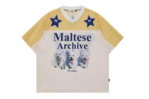Wai Kei Maltese Archive Mesh Jersey Tee Light Yellow