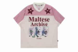 Wai Kei Maltese Archive Mesh Jersey Tee Pink