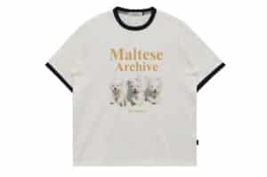 Wai Kei Maltese Archive Ringer Tee White