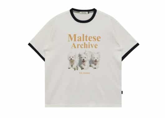 Wai Kei Maltese Archive Ringer Tee White