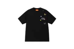 A Few Good Kids Embroidery Butterfly Print Tee Black