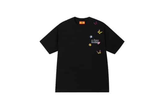A Few Good Kids Embroidery Butterfly Print Tee Black