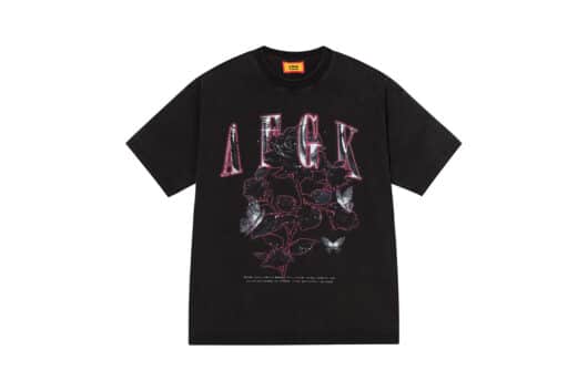 A Few Good Kids Metal Floral Retro Tee Black