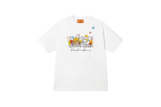 A Few Good Kids Tombonia Puppy Print Angel Tee White