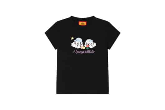 A Few Good Kids Tombonia Puppy Print Classic Tee Black