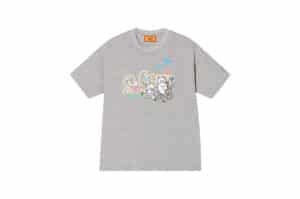 A Few Good Kids Tombonia Puppy Print Holiday Tee Grey