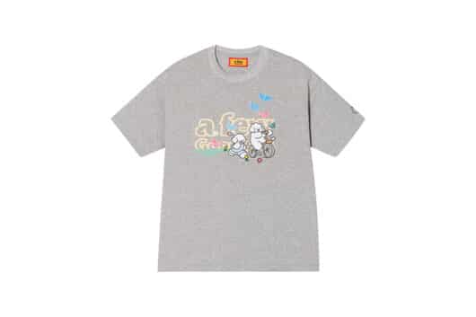 A Few Good Kids Tombonia Puppy Print Holiday Tee Grey
