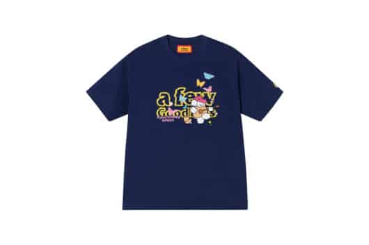 A Few Good Kids Tombonia Puppy Print Holiday Tee Navy