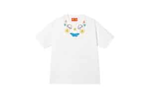 A Few Good Kids Tombonia Puppy Print Necklace Tee White