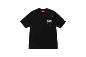 A Few Good Kids Tombonia Puppy Print Spring Diary Tee Black