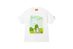 A Few Good Kids Tombonia Puppy Print Travel Tee White