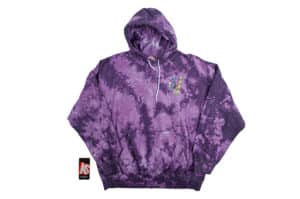 Anti Social Social Club Dissociative Hoodie Black/Purple Tie Dye