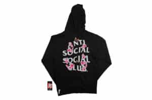 Anti Social Social Club Kkotch Zip Hoodie Black