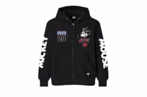 Disney Mickey Mouse Zip Hoodie Black MHZ-001
