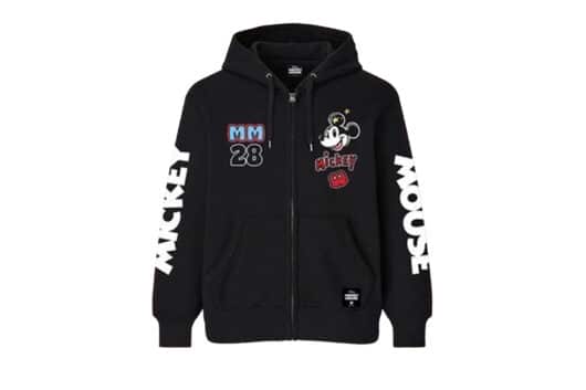 Disney Mickey Mouse Zip Hoodie Black MHZ-001