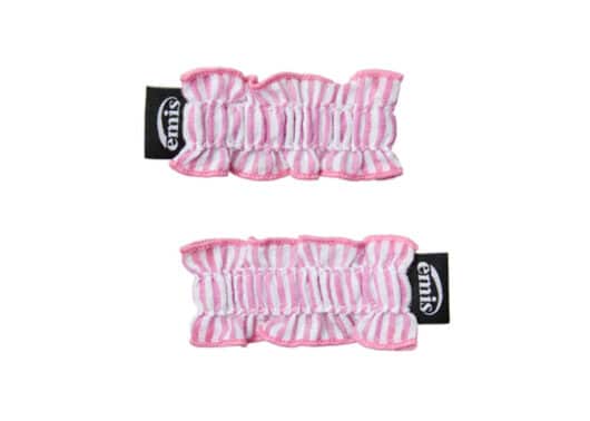 Emis Stripe Frill Hairpin Pink