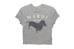 Mardi Mercredi DDANJI Cropped Tee Grey White